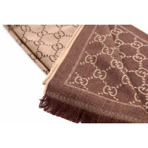 Gucci Sciarpa Lana Marrone