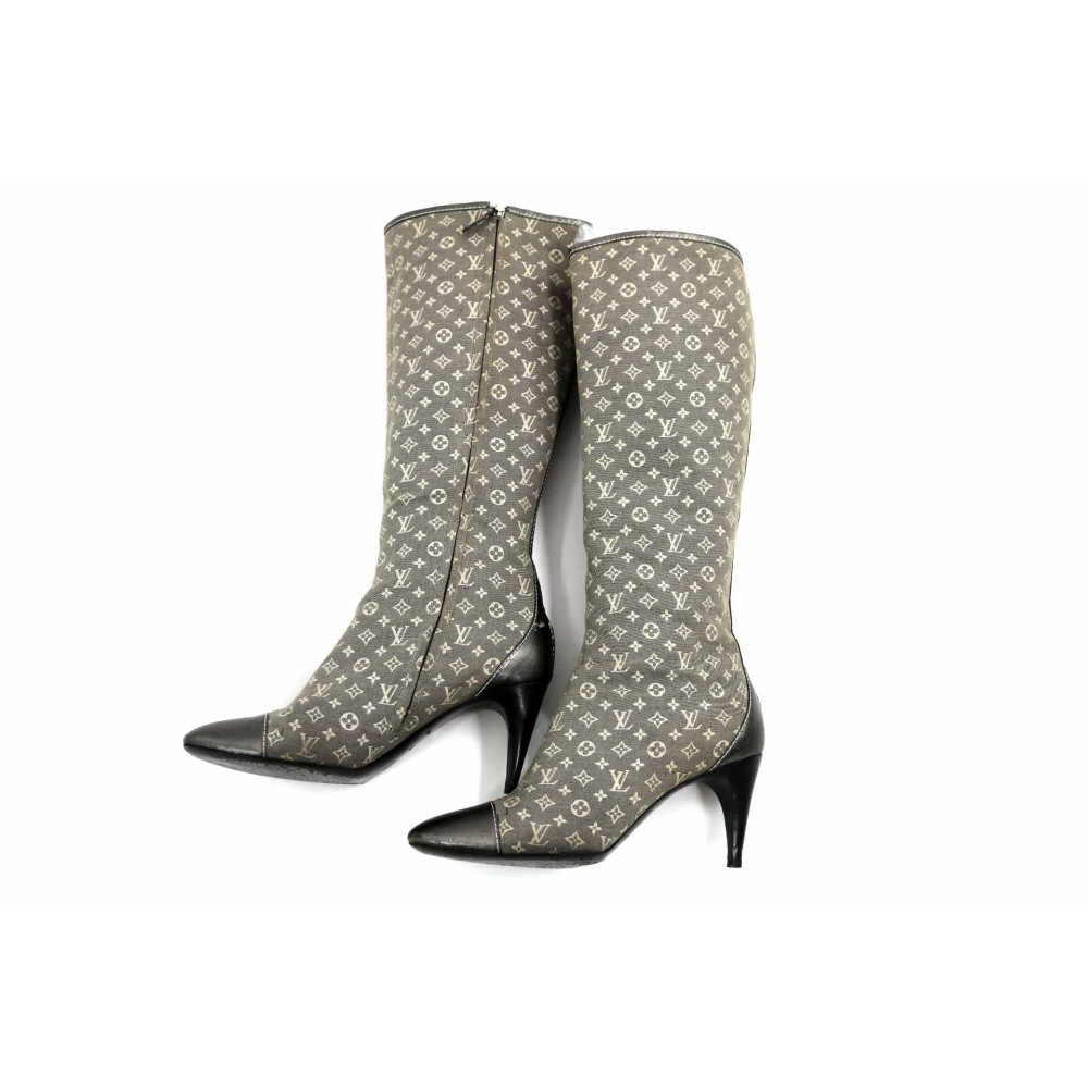 Louis Vuitton Stivali Tessuto Grigio