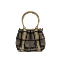 Burberry Shopping North Field Tela Cerata Grigio Smoke Check