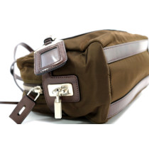 Prada Jacquard Tela Marrone