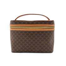 Celine Vanity Bag Vintage Macadam Tela Marrone