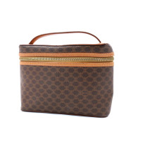 Celine Vanity Bag Vintage Macadam Tela Marrone