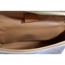 Celine Vanity Bag Vintage Macadam Tela Marrone