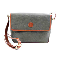 Fendi Tracolla Vintage Tela e Pelle Marrone