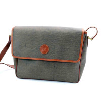 Fendi Tracolla Vintage Tela e Pelle Marrone