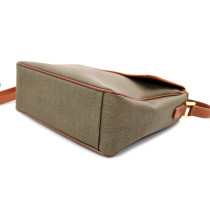 Fendi Tracolla Vintage Tela e Pelle Marrone