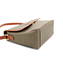 Fendi Tracolla Vintage Tela e Pelle Marrone