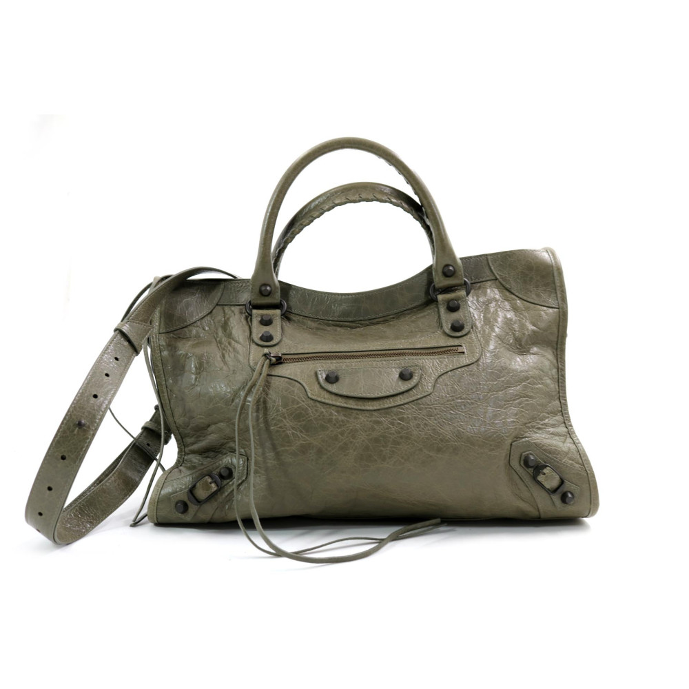 Balenciaga City Pelle Verde