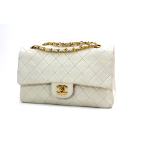 Chanel Classica Media Vintage Pelle Bianca