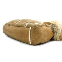 Prada Shopping Scamosciato e Pelliccia Marrone