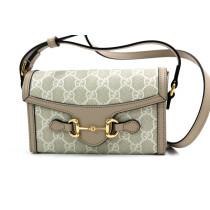 Gucci Horsebit GG Bianco