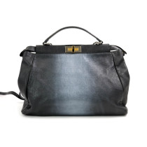 Fendi Peekaboo Pelle Nera e Argento