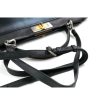 Fendi Peekaboo Pelle Nera e Argento