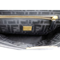 Fendi Peekaboo Pelle Nera e Argento