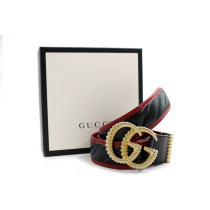 Gucci Cintura Pelle Nera e Rossa