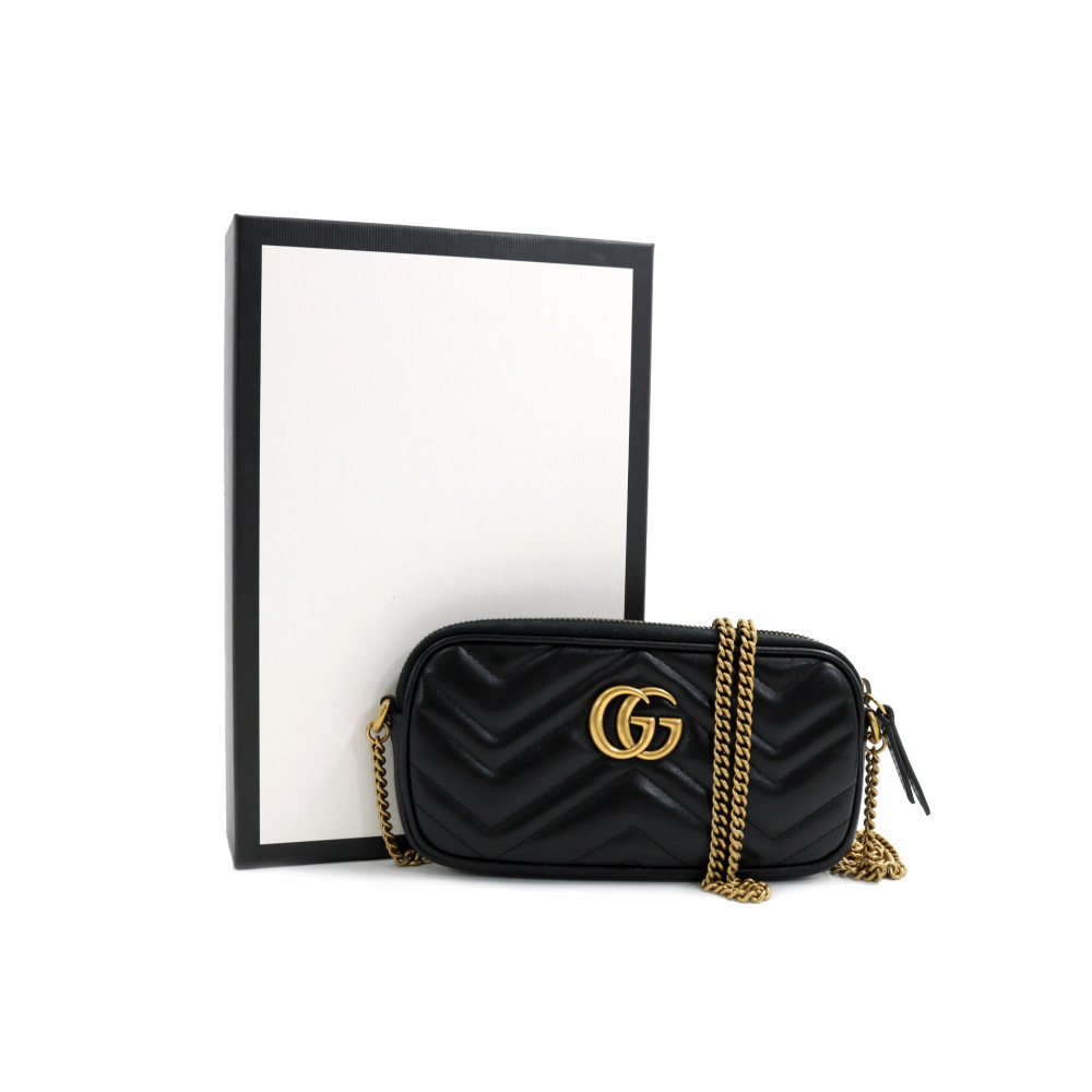 Gucci Marmont Pochette Pelle Nera