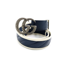 Gucci Cintura Pelle Blu e Bianca