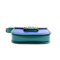 Gucci Horsebit Pelle Blu e Verde Petrolio