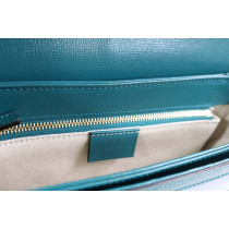 Gucci Horsebit Pelle Blu e Verde Petrolio