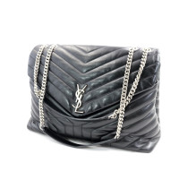 Saint Laurent Lou Lou Large Pelle Nera