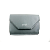 Balenciaga Portafoglio Pelle Grigia