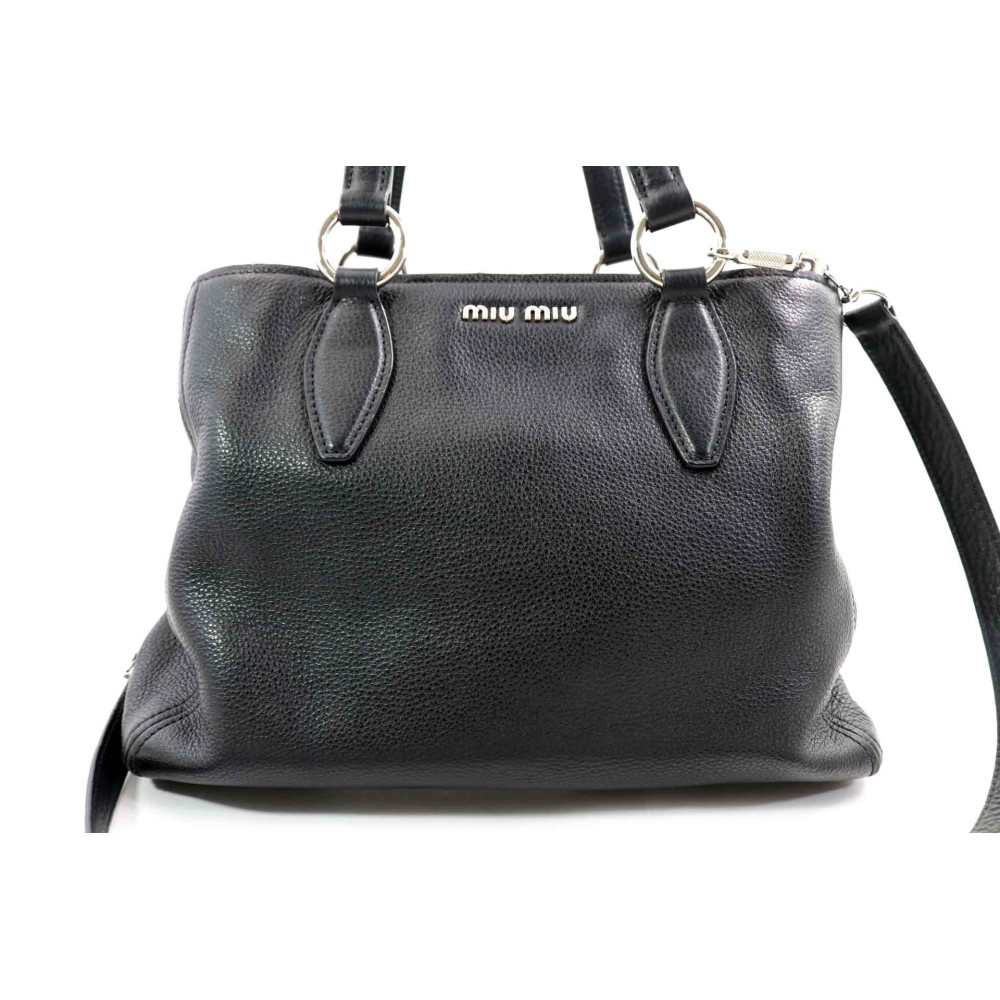 Miu Miu Shopping Pelle Nera