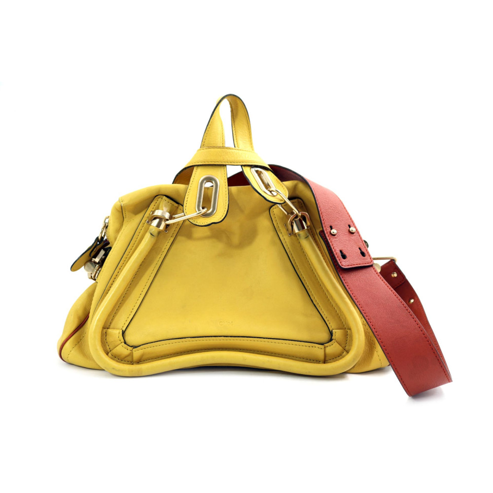 Chloe Shopping Pelle Gialla e Rosa