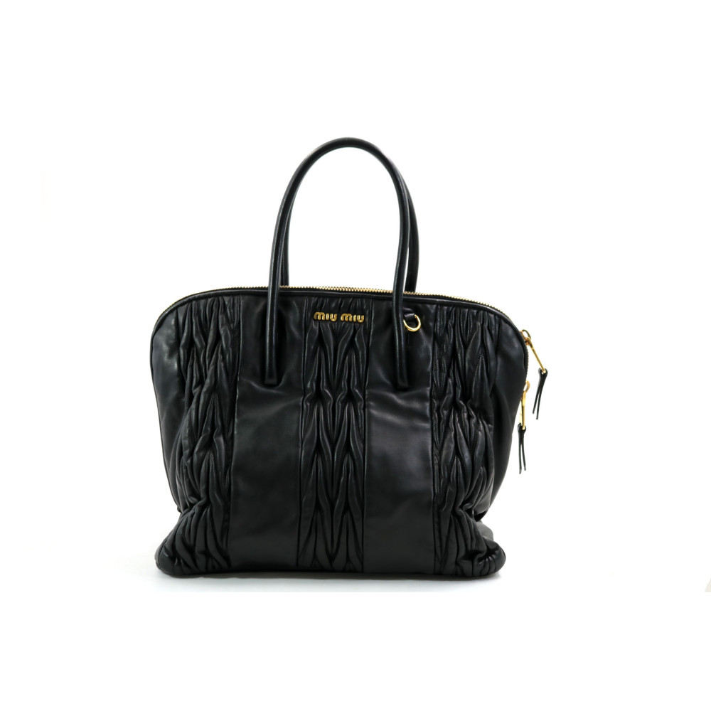 Miu Miu Shopper Pelle Nera