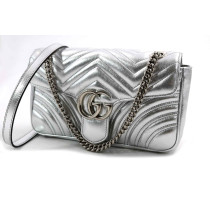 Gucci Marmont Pelle Argento