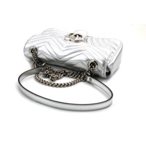 Gucci Marmont Pelle Argento