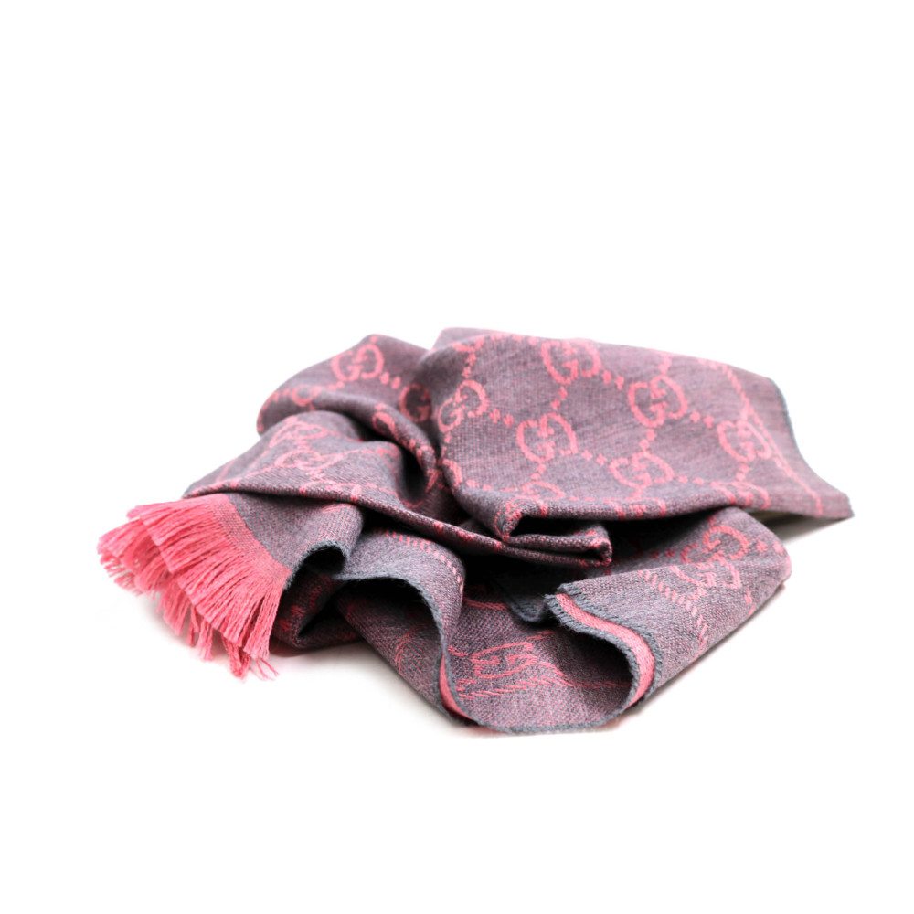 Gucci Sciarpa Lana Rosa