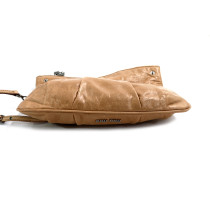 Miu Miu Pochette Piccola Pelle di Vitello Shine Cammeo