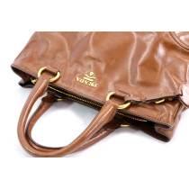 Prada Shopping Pelle di Vitello Shine Palissandro