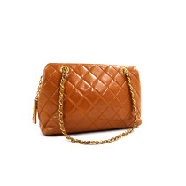 Chanel Petit Shoulder Bag Vintage Pelle Biscotto