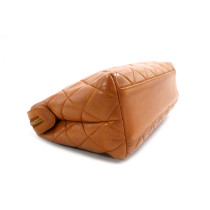 Chanel Petit Shoulder Bag Vintage Pelle Biscotto