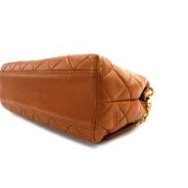 Chanel Petit Shoulder Bag Vintage Pelle Biscotto