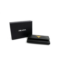 Prada Portachiavi Pelle Saffiano Nera