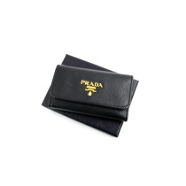 Prada Portachiavi Pelle Saffiano Nera