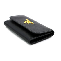 Prada Portachiavi Pelle Saffiano Nera