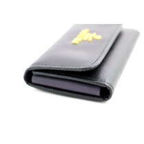 Prada Portachiavi Pelle Saffiano Nera