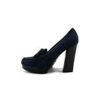 Tod's Decollete Camoscio Blu