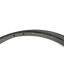 Valentino Cintura VLogo Pelle e Cristalli Argento