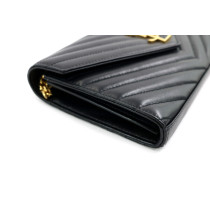 Saint Laurent Woc Cassandre Pelle Nera