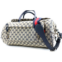 Gucci Borsa da Viaggio Tessuto Blu