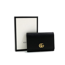 Gucci Portafoglio Marmont Pelle Nero e Viola