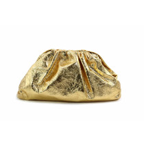 Bottega Veneta Cloutch Pelle Oro