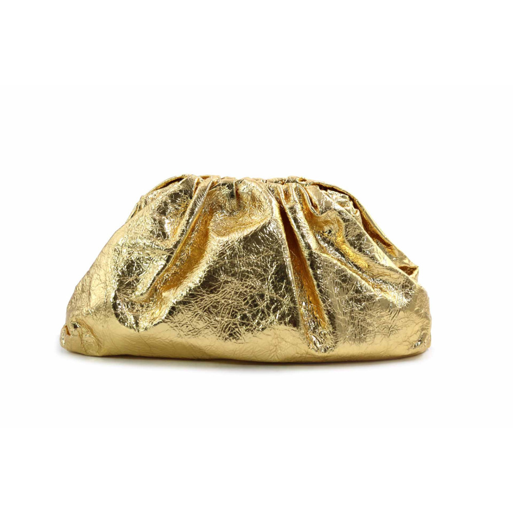 Bottega Veneta Cloutch Pelle Oro