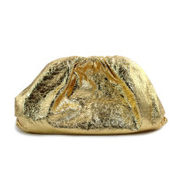 Bottega Veneta Cloutch Pelle Oro