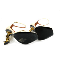 Saint Laurent Sandali Pelle Crema