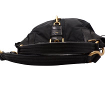 Prada Shopping Bag Pelle e Tessuto Nero